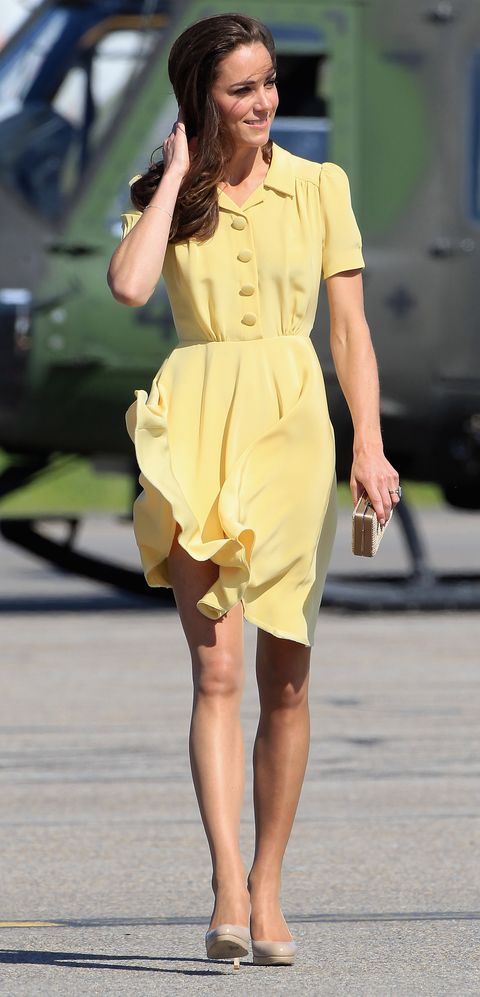 How Meghan Markle and Kate Middleton Keep Their Skirts from Flying Up ...
