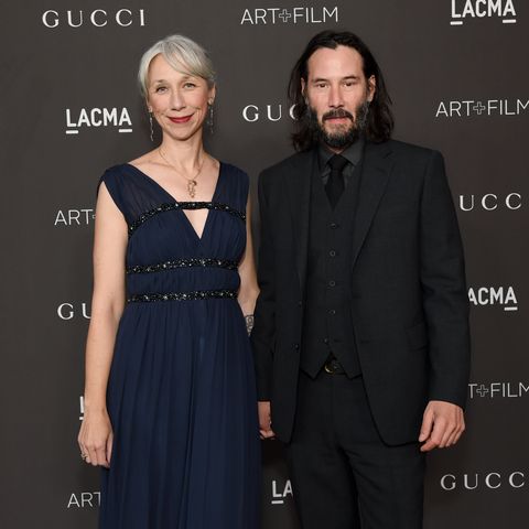 Keanu Reeves holds hands with Alexandra Grant on the red carpet at the 2019 LACMA Art + Film Gala Honoring Betye Saar And Alfonso Cuarón Presented By Gucci - Red Carpet