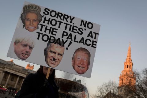 Anti-Trump Protest In London