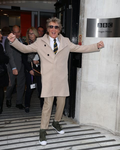 Photos of Rod Stewart in London Leaving BBC Radio 2 Interview - Rod ...