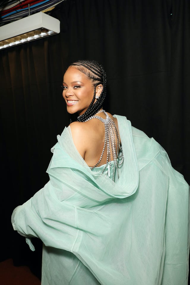 london, england december 02 rihanna backstage stage during the fashion awards 2019 held at royal albert hall on december 02, 2019 in london, england photo by darren gerrishgetty images