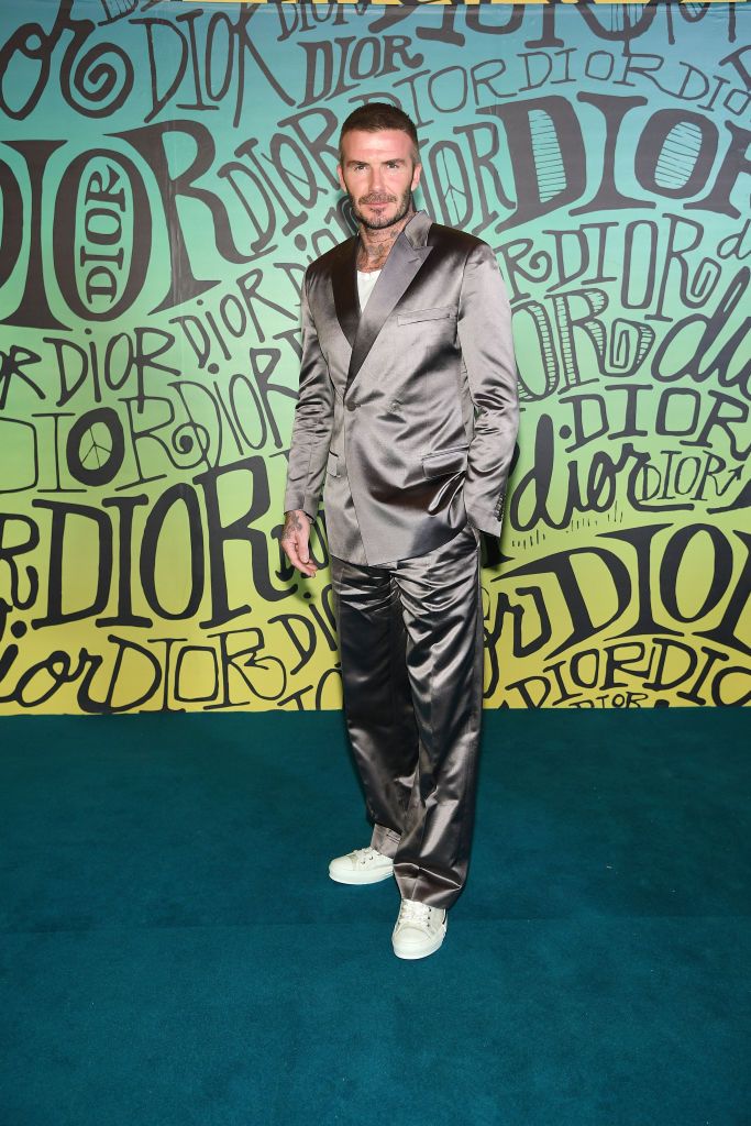 david beckham dior suit