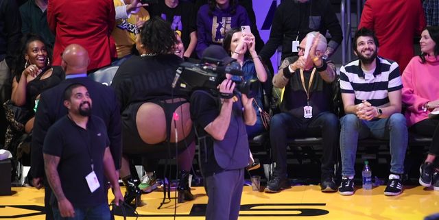 Lizzo Twerked in a Thong on the Jumbotron at an LA Lakers Game.
