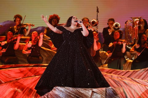 CBS's Coverage of The 62nd Annual Grammy Awards los angeles january 26 lizzo performs at the 62nd annual grammy® awards, broadcast live from the staples center in los angeles, sunday, january 26, 2020 800 1130 pm, live et500 830 pm, live pt on the cbs television network photo by monty brintoncbs via getty images