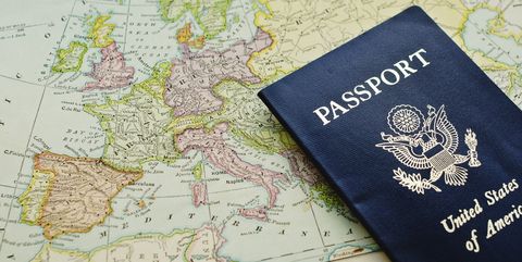 Identity document, Yellow, United states passport, Passport, Atlas, World, Map, Document, Book, Badge, 