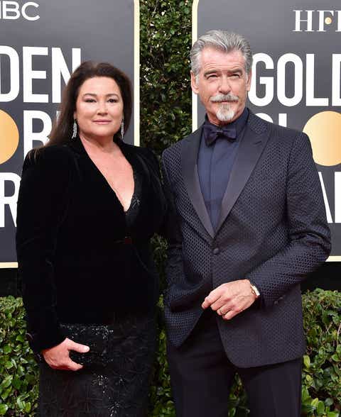 beverly hills, california   january 05 keely shaye smith and pierce brosnan attend the 77th annual golden globe awards at the beverly hilton hotel on january 05, 2020 in beverly hills, california photo by axellebauer griffinfilmmagic