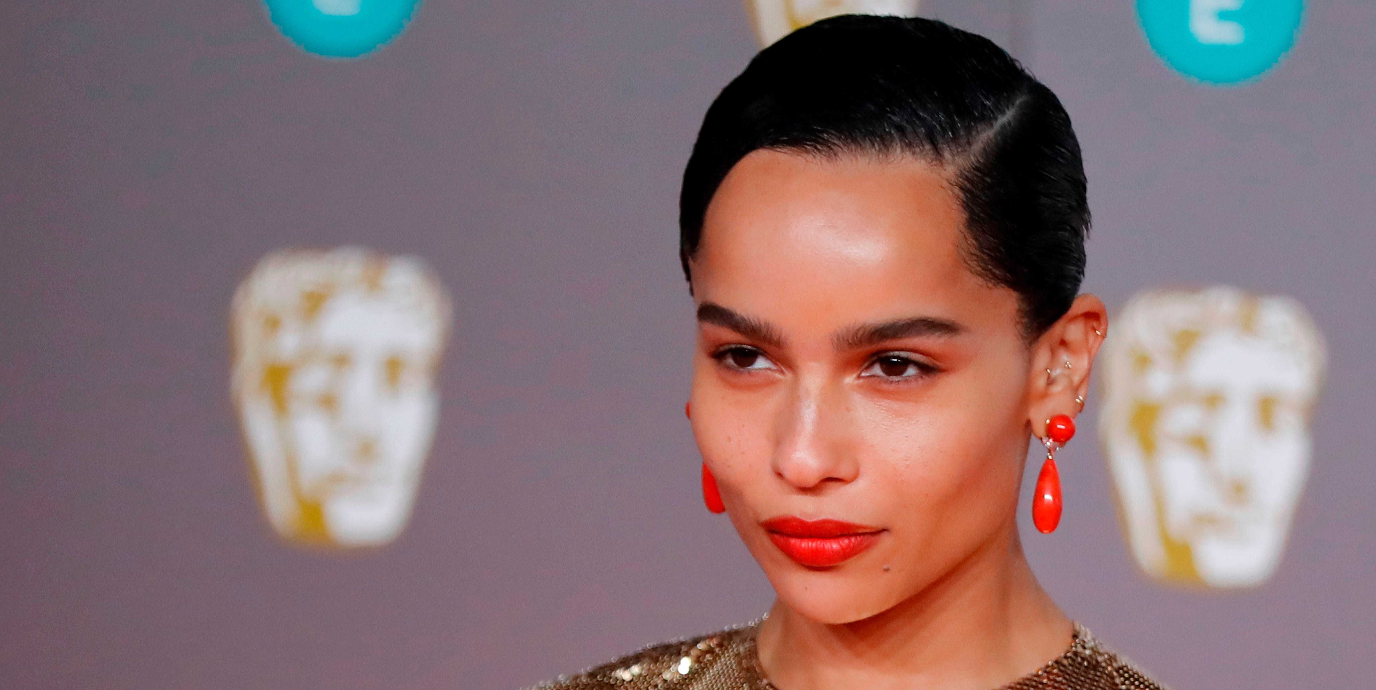 Zoe Kravitz Is Still Wearing Red Lipstick in Quarantine Zoe Kravitz Is Still Wearing Red Lipstick in Quarantine