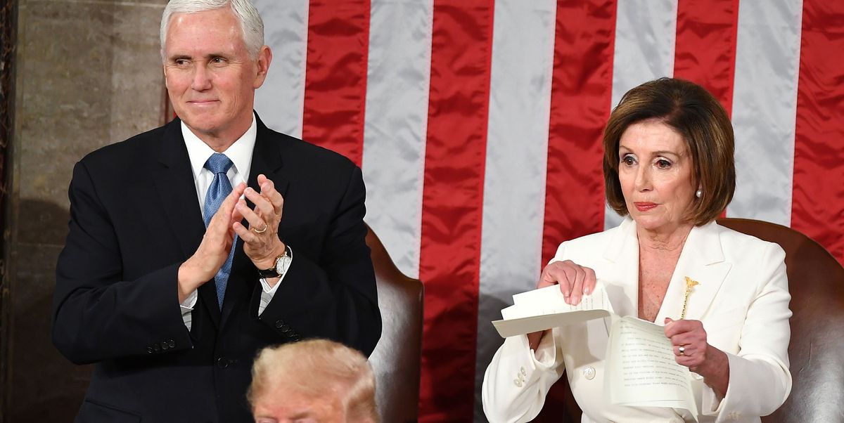 Watch Nancy Pelosi Rip Trump's State of the Union Speech