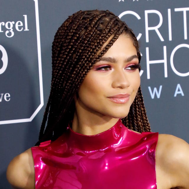 Zendaya just showcased chunky blonde highlights while voting