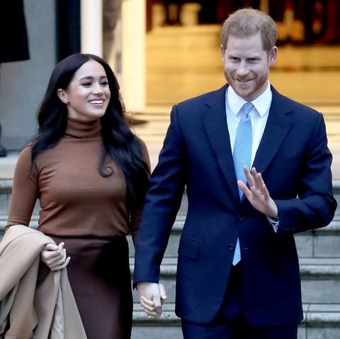 Harry and Meghan Markle, the Duke and Duchess Of Sussex, visit Canada House