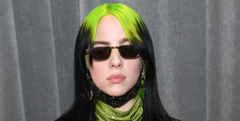 Billie Eilish Wore Slime Green On The 2020 Grammys Red Carpet