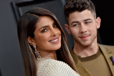 los angeles, california   january 26 priyanka chopra jonas and nick jonas attend the 62nd annual grammy awards at staples center on january 26, 2020 in los angeles, california photo by axellebauer griffinfilmmagic