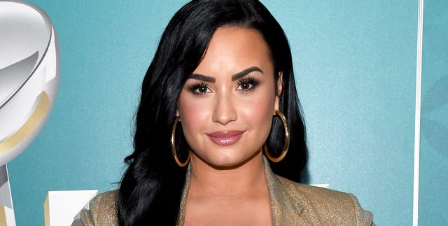 Demi Lovato Wears Alison Lou Jelly Hoop Earrings