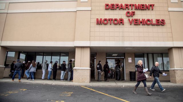 medford, ny people line up waiting outside of the new york state department of motor vehicles office in medford, new york on long island on jan 31, 2020 long lines have resulted from the green light law which allows immigrants in the country illegally to obtain drivers licenses photo by yeong ung yangnewsday via getty images