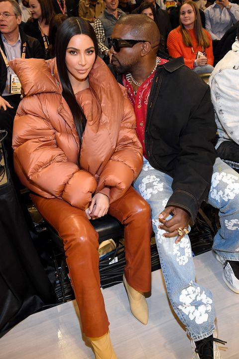 kim kardashian and kanye west on february 16, 2020
