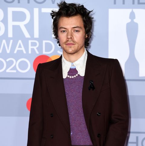london, england   february 18 editorial use only harry styles attends the brit awards 2020 at the o2 arena on february 18, 2020 in london, england photo by gareth cattermolegetty images