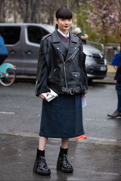 giacche moda primavera 2020 pelle street style parigi
