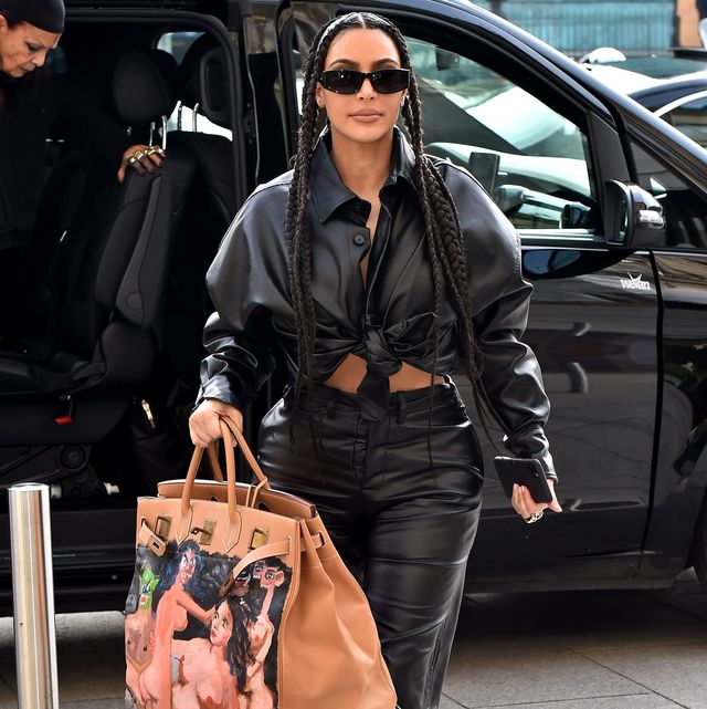 paris, france   march 03 kim kardashian west is seen arriving at the ritz hotel on march 03, 2020 in paris, france photo by pierre suugc images
