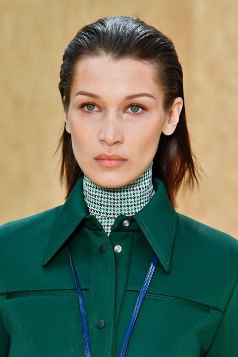 paris, france   march 03 bella hadid walks the runway during the lacoste ready to wear fashion show as part of the paris fashion week womenswear fallwinter 2020 2021 on march 03, 2020 in paris, france photo by victor virgilegamma rapho via getty images