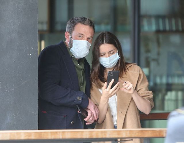 los angeles, ca   april 18 ben affleck and ana de armas are seen on april 18, 2020 in los angeles, california  photo by bg004bauer griffingc images