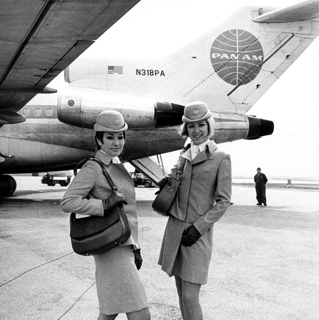 Dior Yves Saint Laurent Balenciaga Flight Attendant Uniforms Fashion In Flight A History Of Airline Uniforms