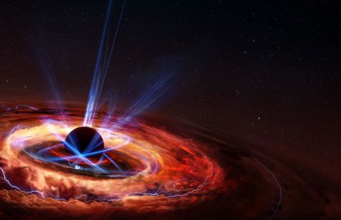 illustration of a star collapsing in on itself to form a black hole, created on january 13, 2020 illustration by tobias roetschfuture publishing via getty images