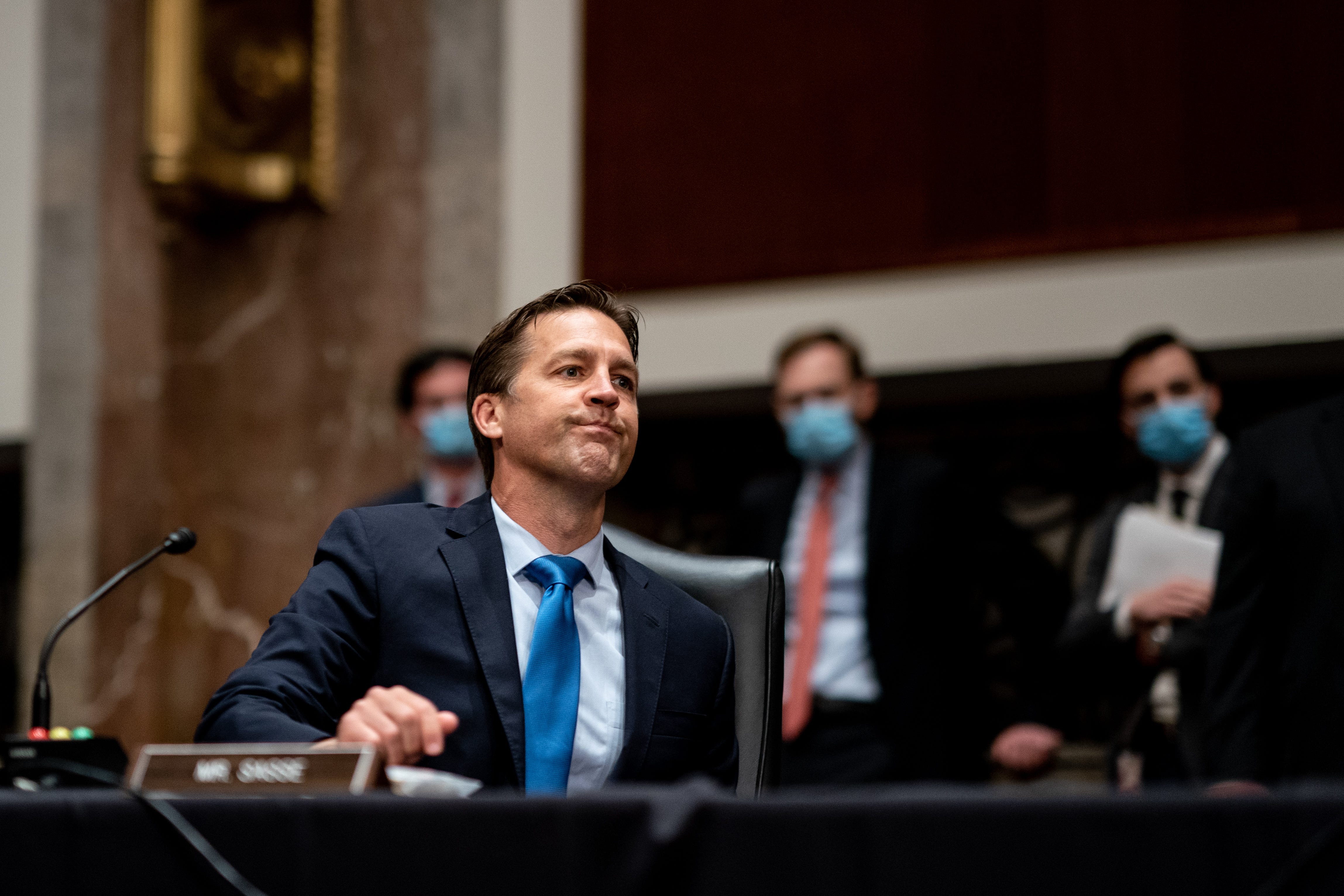 Senate Judiciary Hearing Considers Crossfire Hurricane Subpoenas And Fifth Circuit Judge Nominee washington, dc june 11 senator ben sasse r ne attends a senate judiciary committee business meeting to consider authorization for subpoenas relating to the crossfire hurricane investigation and other matters on capitol hill on june 11, 2src2src in washington, dc senate committee gathered to vote on authorizing 35 subpoenas into the origins of the fbi’s russia investigation, dubbed crossfire hurricane photo by erin schaff poolgetty images