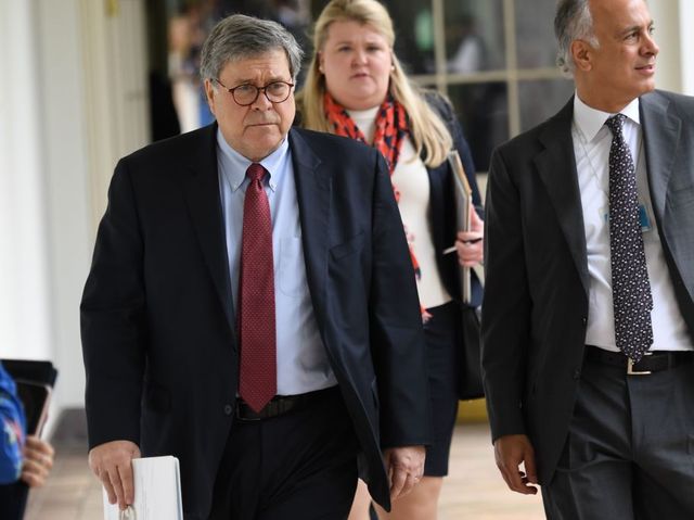 us attorney general william barr arrives for the event where us president donald trump signs an executive order on police reform, in the rose garden of the white house in washington, dc, on june 16, 2020 photo by saul loeb  afp photo by saul loebafp via getty images