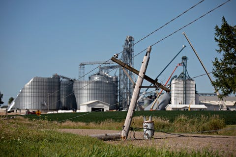 Iowa Derecho Windstorm Photos - Iowa Storm Destruction