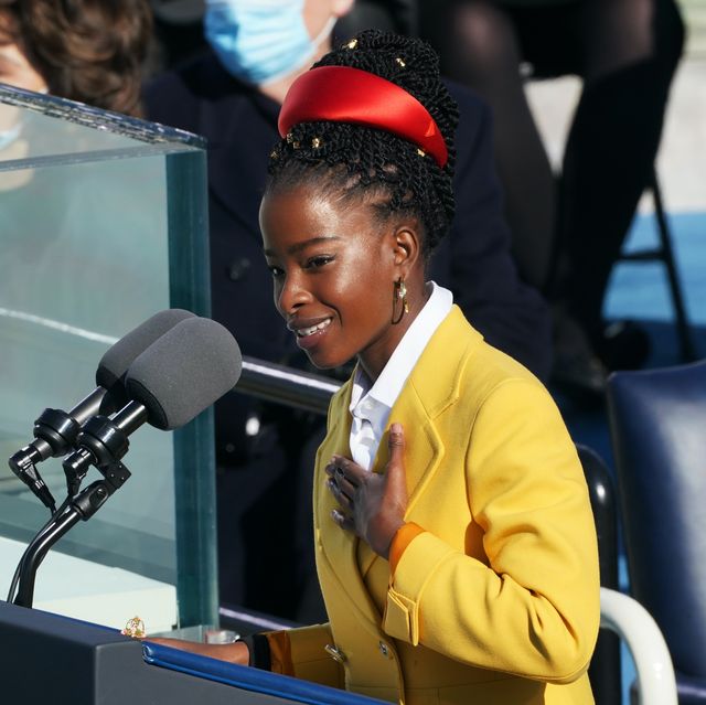 amanda gorman delivered a poem after joe biden was sworn in as the 46th president of the united states on capitol hill in washington, dc on january 20, 2020 erin schaffthe new york times nytinaugnytcredit erin schaffthe new york times