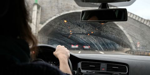 25 december 2020, thuringia, jena a driver enters the lobdeburg tunnel on the a4 near jena with a dirty windscreen photo hendrik schmidtdpa zentralbildzb photo by hendrik schmidtpicture alliance via getty images