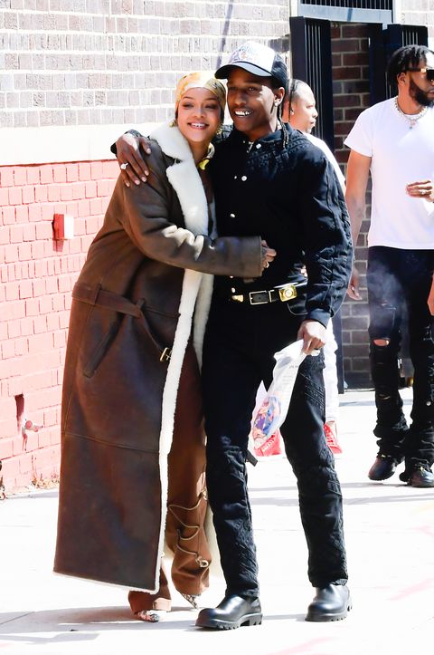 See Photos of Rihanna and A$AP Rocky Showing PDA on Music Video Set