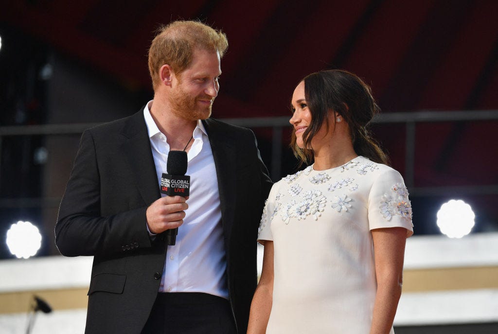 Meghan Markle and Prince Harry addressed crowds at Global Citizen