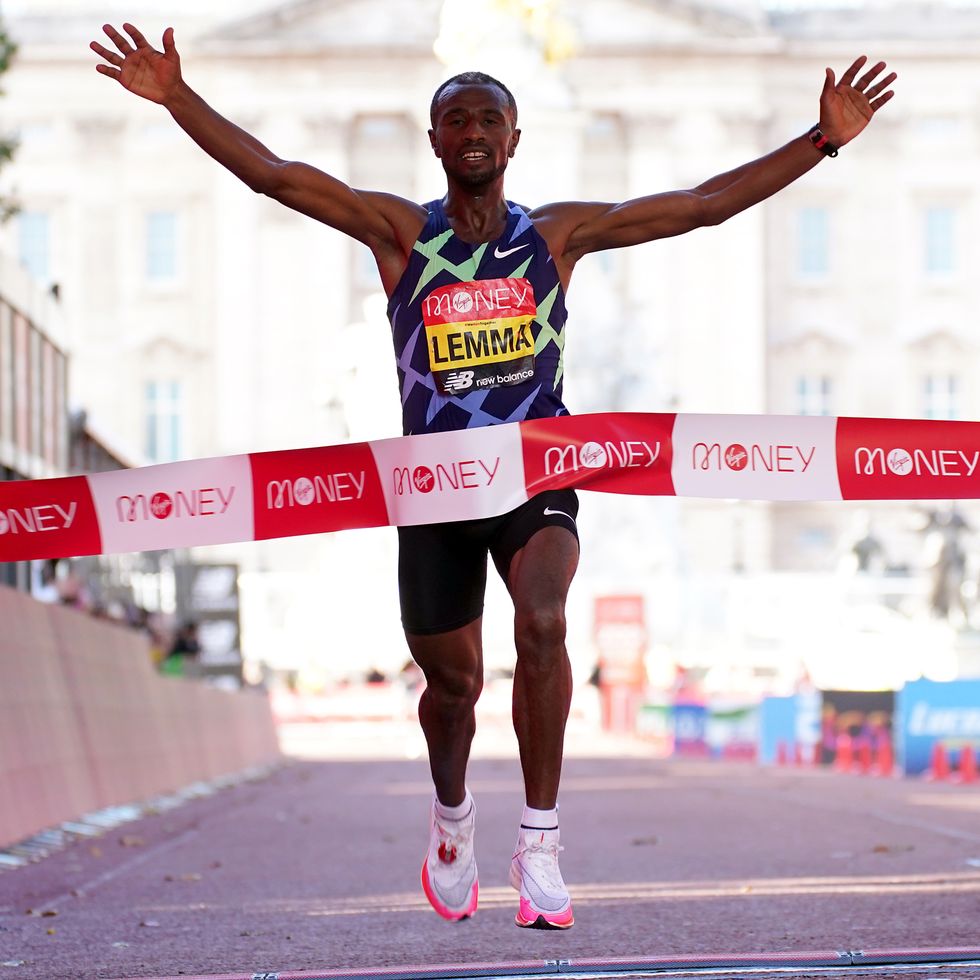 Kenya’s Vincent Kipchumba took second, and Ethiopia’s Mosinet Geremew finished third.