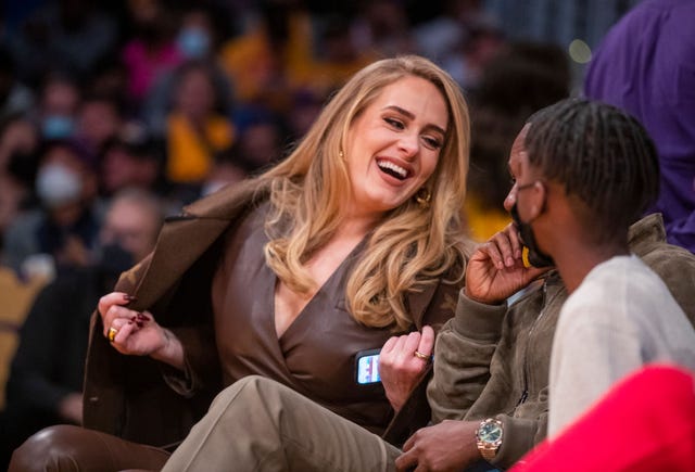 Adele Attended a Lakers Game With Rich Paul in All Leather