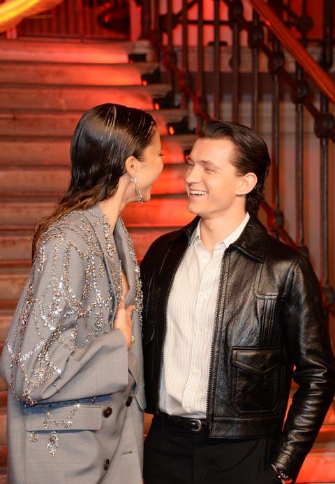 Zendaya and Tom Holland at the Spider-Man: No Way Home London Photocall zendaya and tom holland at the spider man no way home london photocall