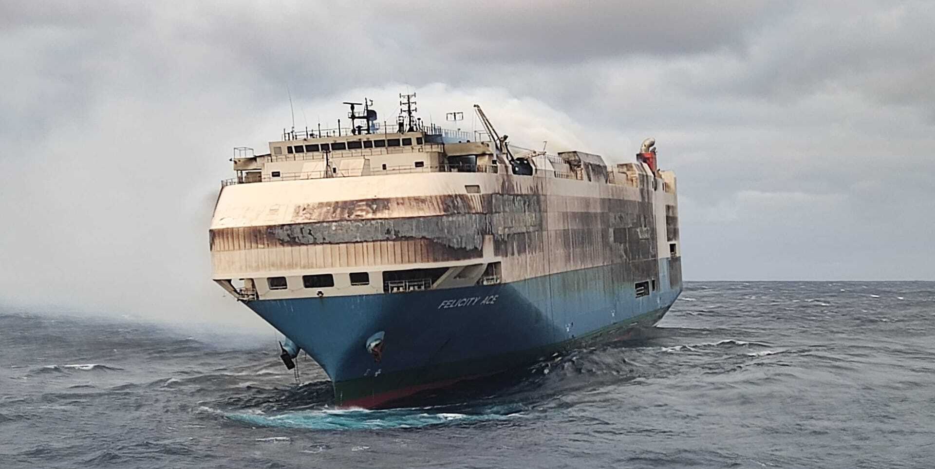 'Felicity Ace' Cargo Ship Carrying Porsches, VWs, and Lamborghini Sinks After Fire