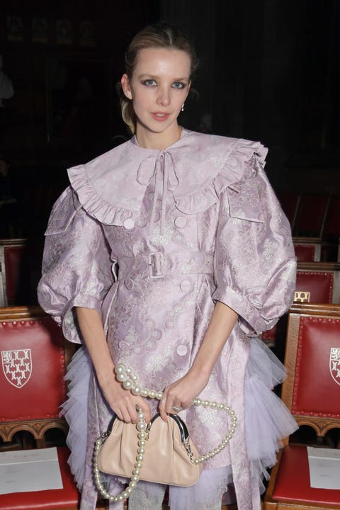 london, england   february 20  greta bellamacina attends the simone rocha show during london fashion week february 2022 at the honourable society of lincolns inn on february 20, 2022 in london, england  photo by david m benettdave benettgetty images