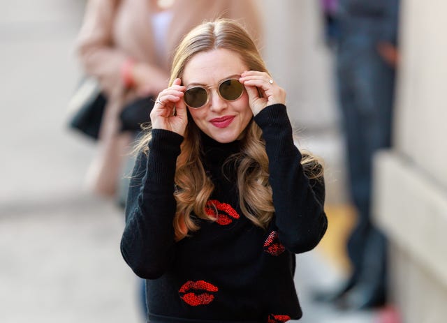 los angeles, ca february 25 amanda seyfried is seen at jimmy kimmel live on february 25, 2022 in los angeles, california photo by rbbauer griffingc images