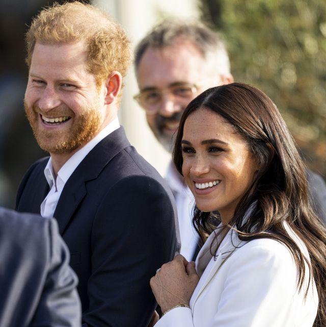 the hague, netherlands   april 15 prince harry, duke of sussex and meghan, duchess of sussex attend a reception hosted by the city of the hague and the dutch ministry of defence at zuiderpark on april 15, 2022 in the hague, netherlands photo by mark cuthbertuk press via getty images