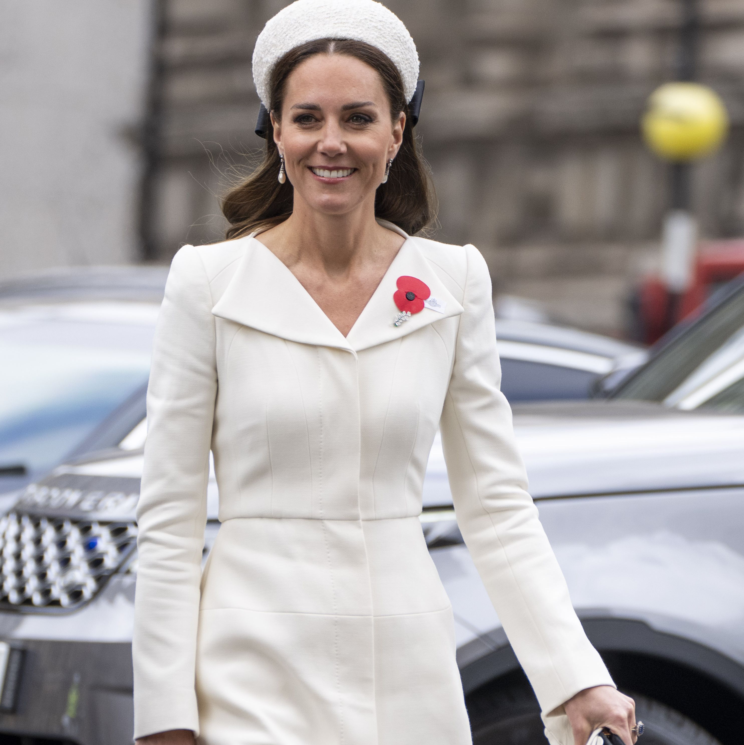 Duchess Kate Re-wears a 2015 Coat Dress During a Surprise Appearance with Prince William