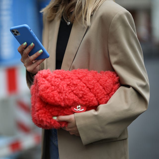 berlin, germany   september 24 sonia lyson wearing chanel bag and cos beige blazer on september 24, 2020 in berlin, germany photo by jeremy moellergetty images