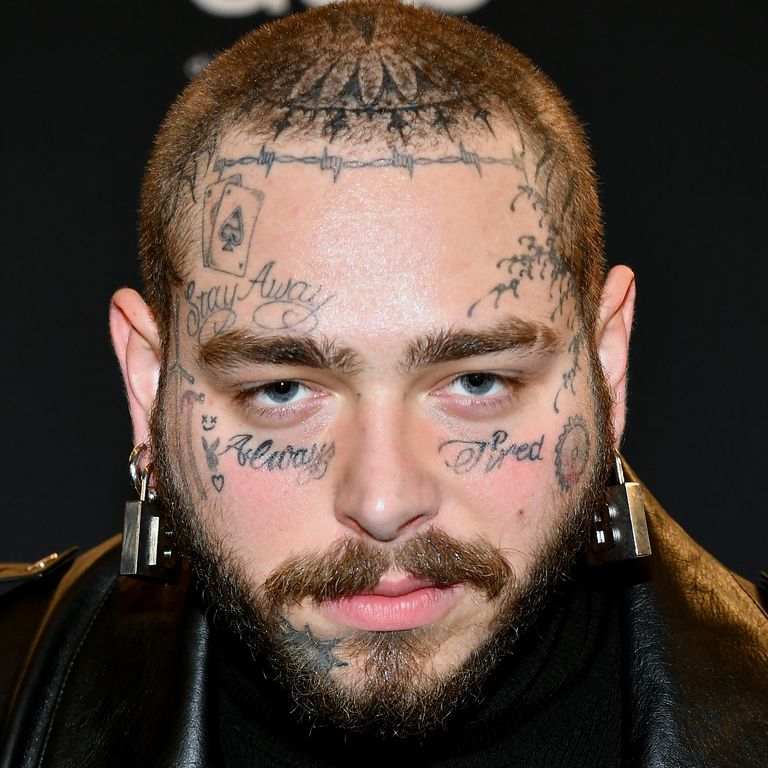 Post Malone’s face tattoos
