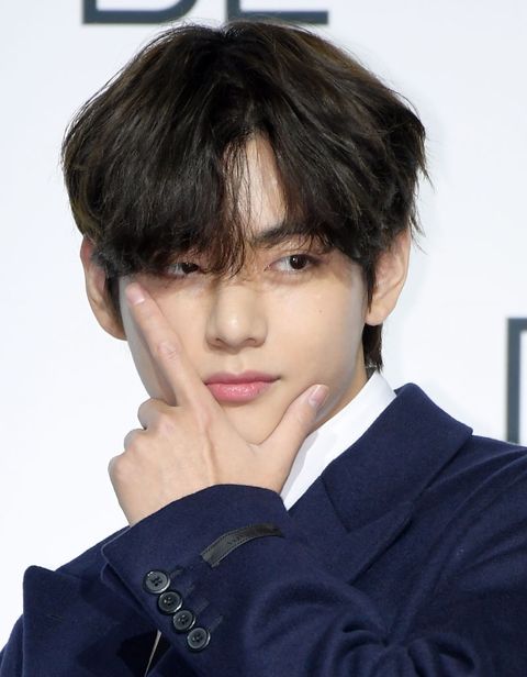 seoul, south korea   november 20 v of bts during btss new album be deluxe edition release press conference at dongdaemun design plaza on november 20, 2020 in seoul, south korea photo by the chosunilbo jnsimazins via getty images