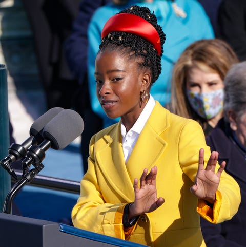 Amanda Gorman, Inauguration Poet, Is Wearing Jewelry From Oprah