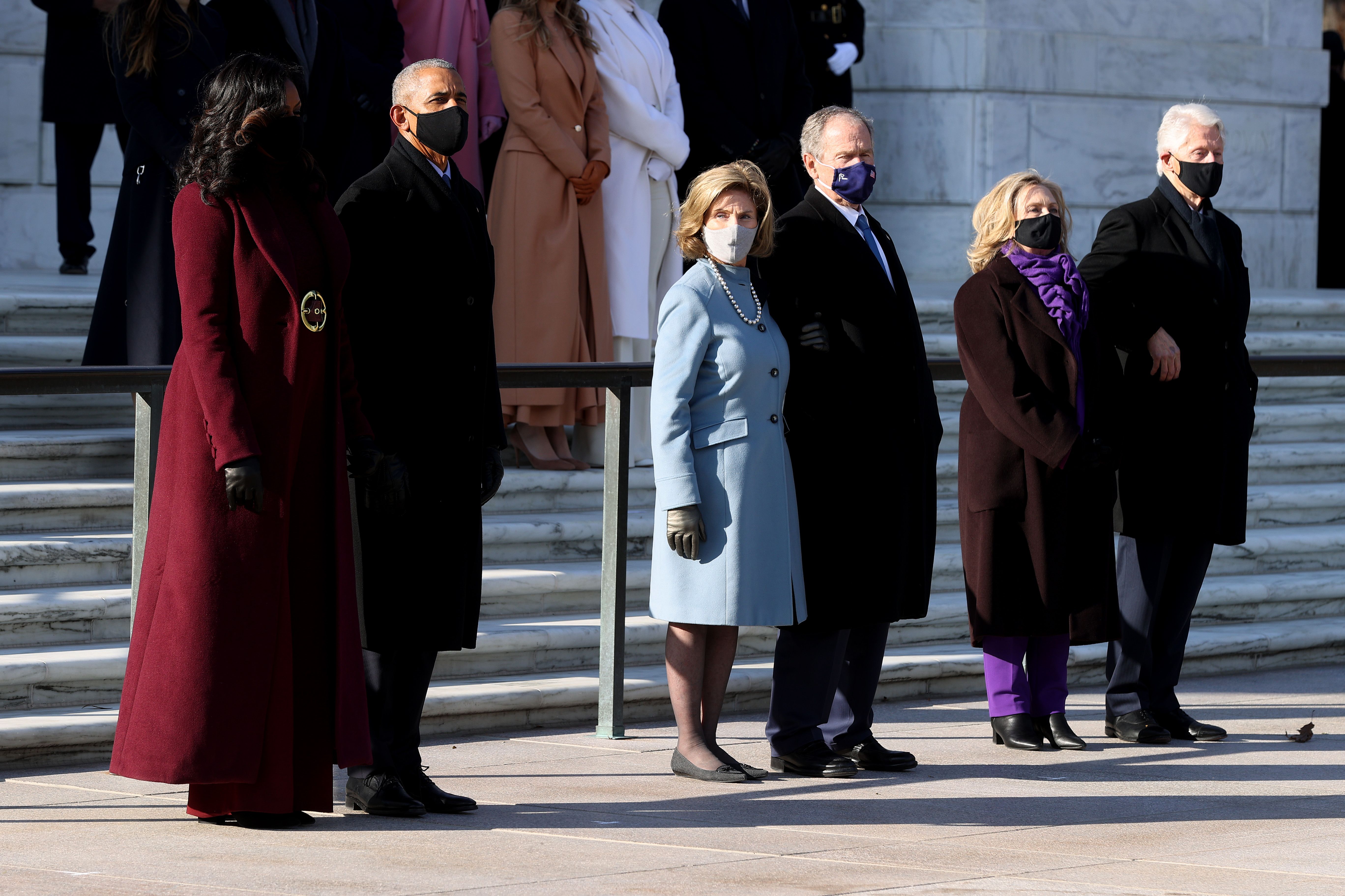 Obamas, Bushes, Clintons Join Joe Biden & Kamala Harris at Arlington