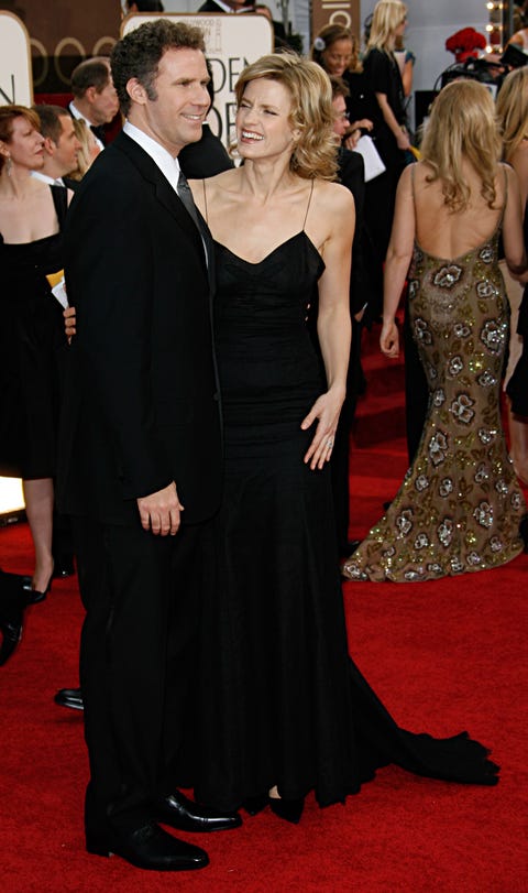 will ferrell y viveca paulin durante la 63ª edición de los premios globo de oro en el hotel beverly hilton en beverly hills, california, estados unidos photo by dan macmedanwireimage