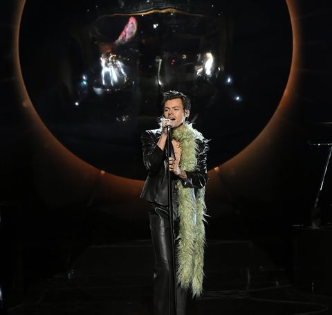 los angeles, california in this image released on march 14, harry styles performs onstage during the 63rd annual grammy awards at the los angeles convention center in los angeles, california and released on march 14, 2021 photo by kevin wintergetty images for l recording academy