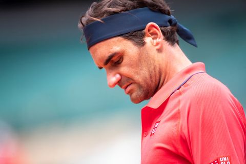 paris, france june 3 roger federer of switzerland during his match against marin cilic of croatia on court philippe chatrier during the second round of the singles competition at the 2021 french open tennis tournament at roland garros on june 3rd 2021 in paris, france photo by tim claytoncorbis via getty images
