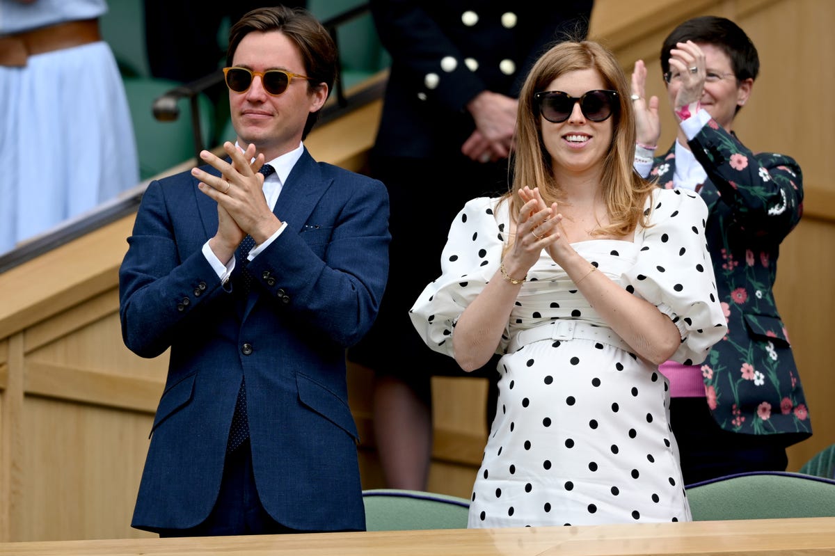 Pregnant Princess Beatrice Stuns in Polka Dots at Wimbledon